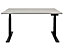 Schreibtisch elektrisch höhenverstellbar Josi | BxT 1200 x 800 mm | Gestell Weiß | Platin | Novigami